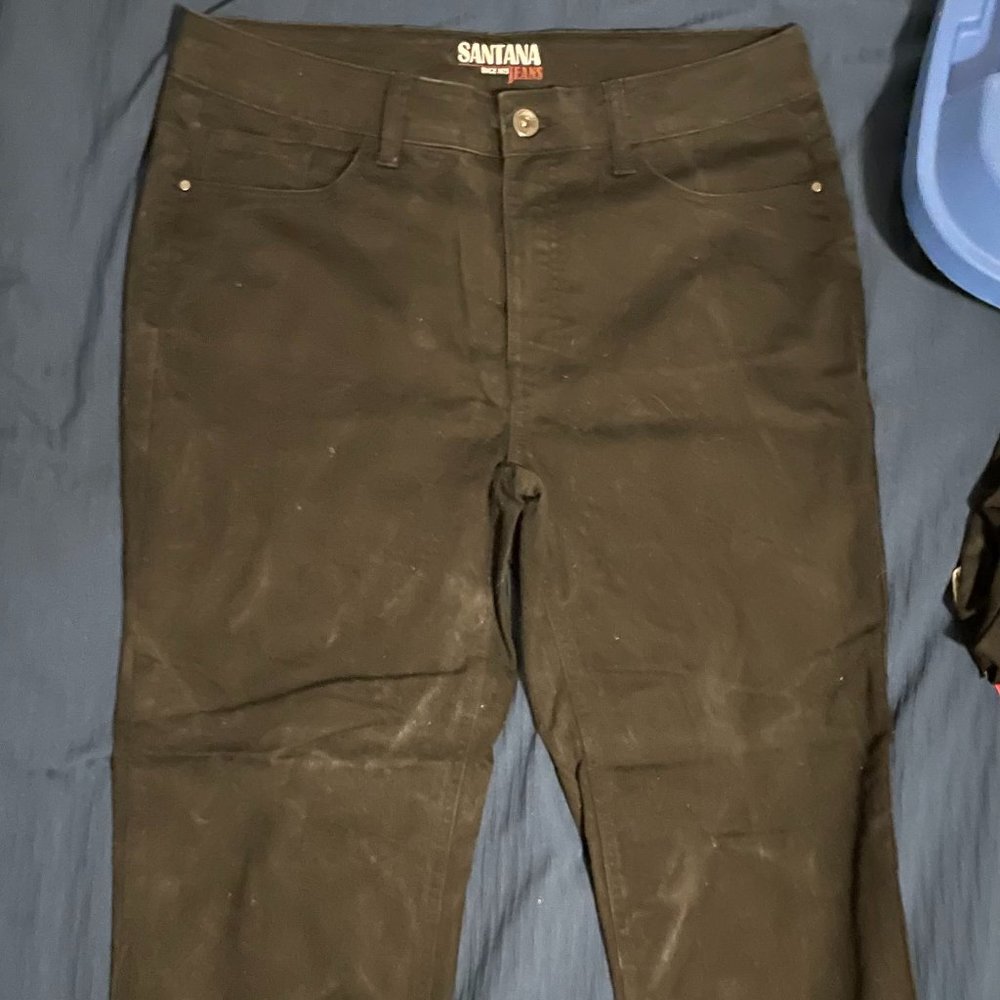 Santana Straight Leg Black Jeans